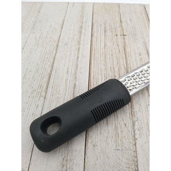 Grater Zester Cheese Garlic 12" Stainless Steel Hand Black - Picture 6 of 7